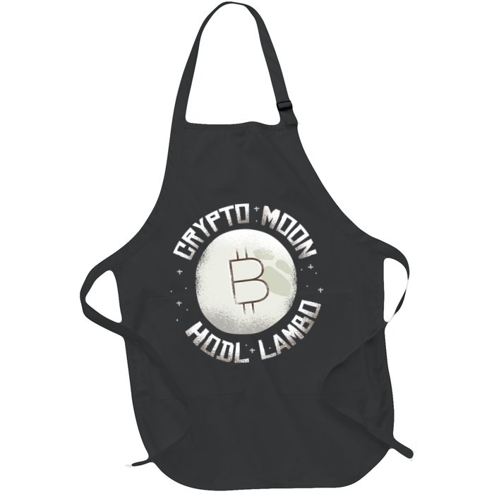 Bitcoin to the Moon Hodl Lambo Crypto Currency Apron