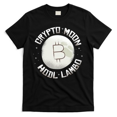 Bitcoin to the Moon Hodl Lambo Crypto Currency T-Shirt