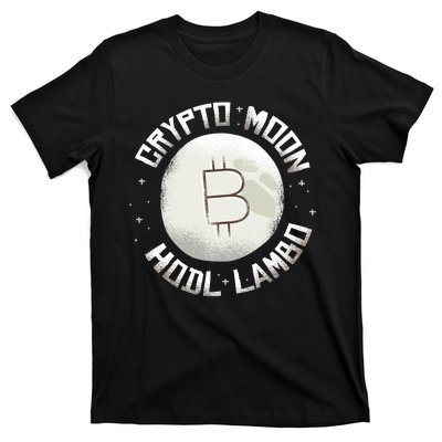 Bitcoin to the Moon Hodl Lambo Crypto Currency T-Shirt