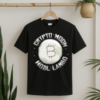 Bitcoin to the Moon Hodl Lambo Crypto Currency T-Shirt