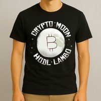 Bitcoin to the Moon Hodl Lambo Crypto Currency T-Shirt