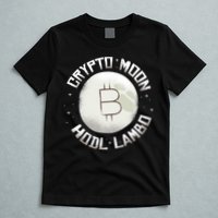 Bitcoin to the Moon Hodl Lambo Crypto Currency T-Shirt