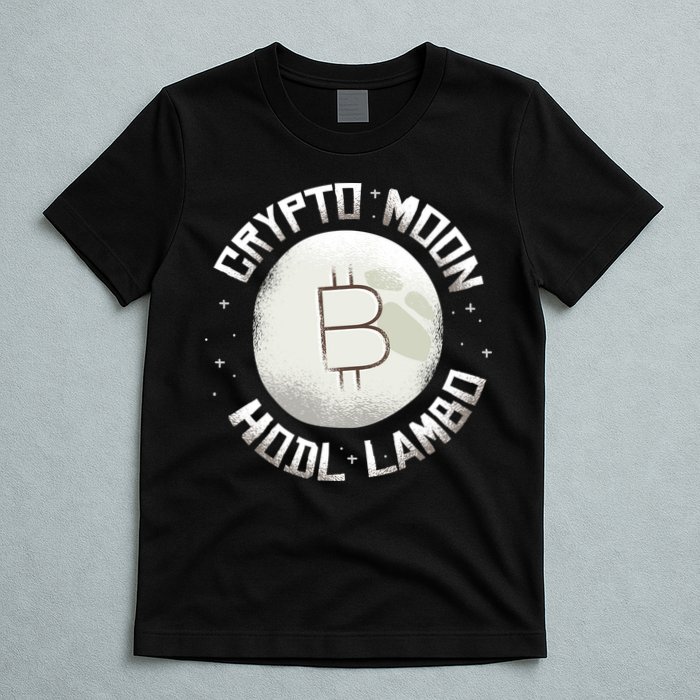 Bitcoin to the Moon Hodl Lambo Crypto Currency T-Shirt