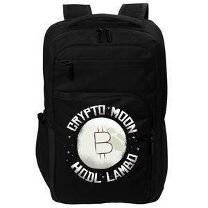 Bitcoin to the Moon Hodl Lambo Crypto Currency Impact Tech Backpack