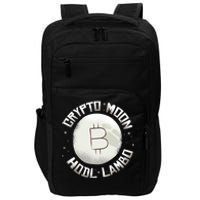 Bitcoin to the Moon Hodl Lambo Crypto Currency Impact Tech Backpack