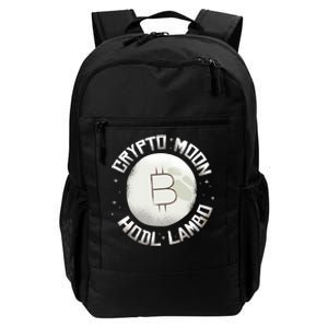 Bitcoin to the Moon Hodl Lambo Crypto Currency Daily Commute Backpack