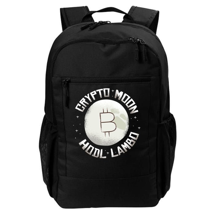 Bitcoin to the Moon Hodl Lambo Crypto Currency Daily Commute Backpack