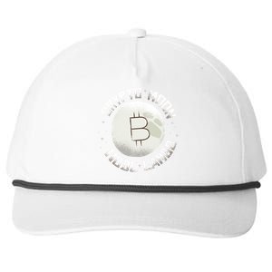 Bitcoin to the Moon Hodl Lambo Crypto Currency Snapback Five-Panel Rope Hat