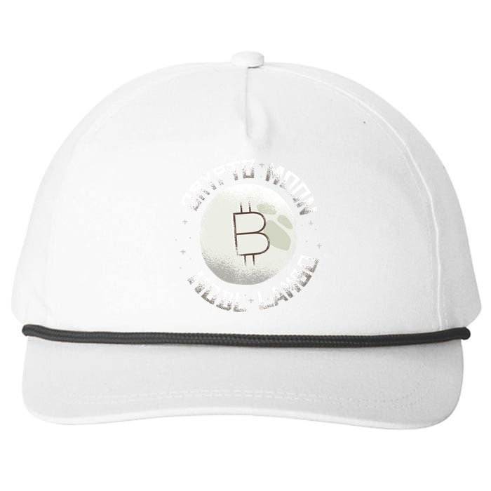 Bitcoin to the Moon Hodl Lambo Crypto Currency Snapback Five-Panel Rope Hat