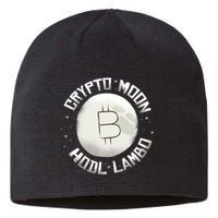 Bitcoin to the Moon Hodl Lambo Crypto Currency Sustainable Beanie