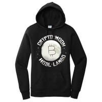 Bitcoin to the Moon Hodl Lambo Crypto Currency Women's Pullover Hoodie