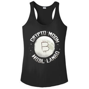 Bitcoin to the Moon Hodl Lambo Crypto Currency Ladies PosiCharge Competitor Racerback Tank