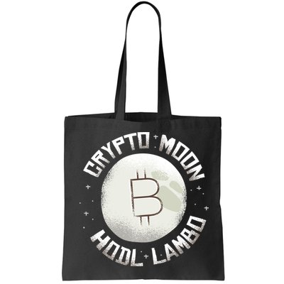 Bitcoin to the Moon Hodl Lambo Crypto Currency Bag