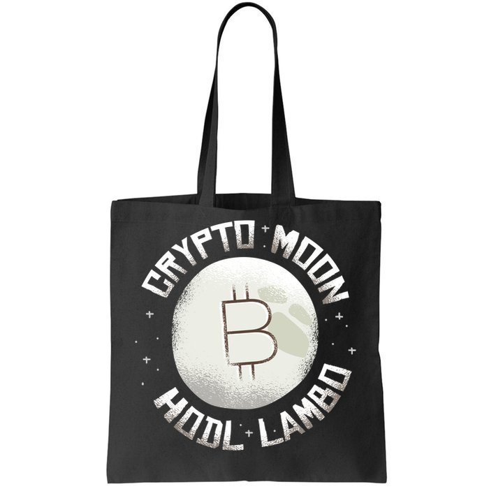 Bitcoin to the Moon Hodl Lambo Crypto Currency Tote Bag