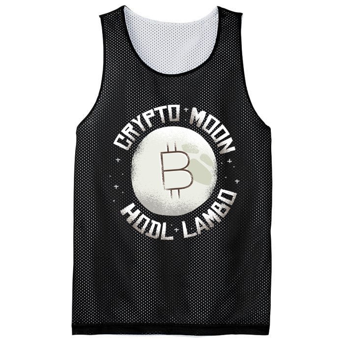 Bitcoin to the Moon Hodl Lambo Crypto Currency Mesh Reversible Basketball Jersey Tank