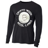 Bitcoin to the Moon Hodl Lambo Crypto Currency Cooling Performance Long Sleeve Crew