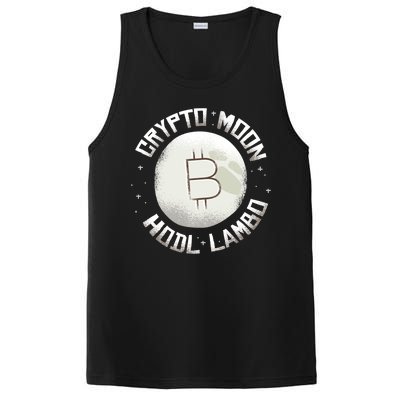 Bitcoin to the Moon Hodl Lambo Crypto Currency PosiCharge Competitor Tank