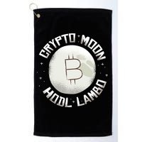 Bitcoin to the Moon Hodl Lambo Crypto Currency Golf Towel