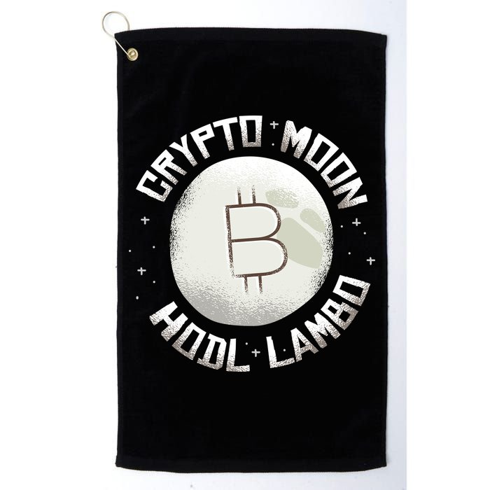 Bitcoin to the Moon Hodl Lambo Crypto Currency Golf Towel