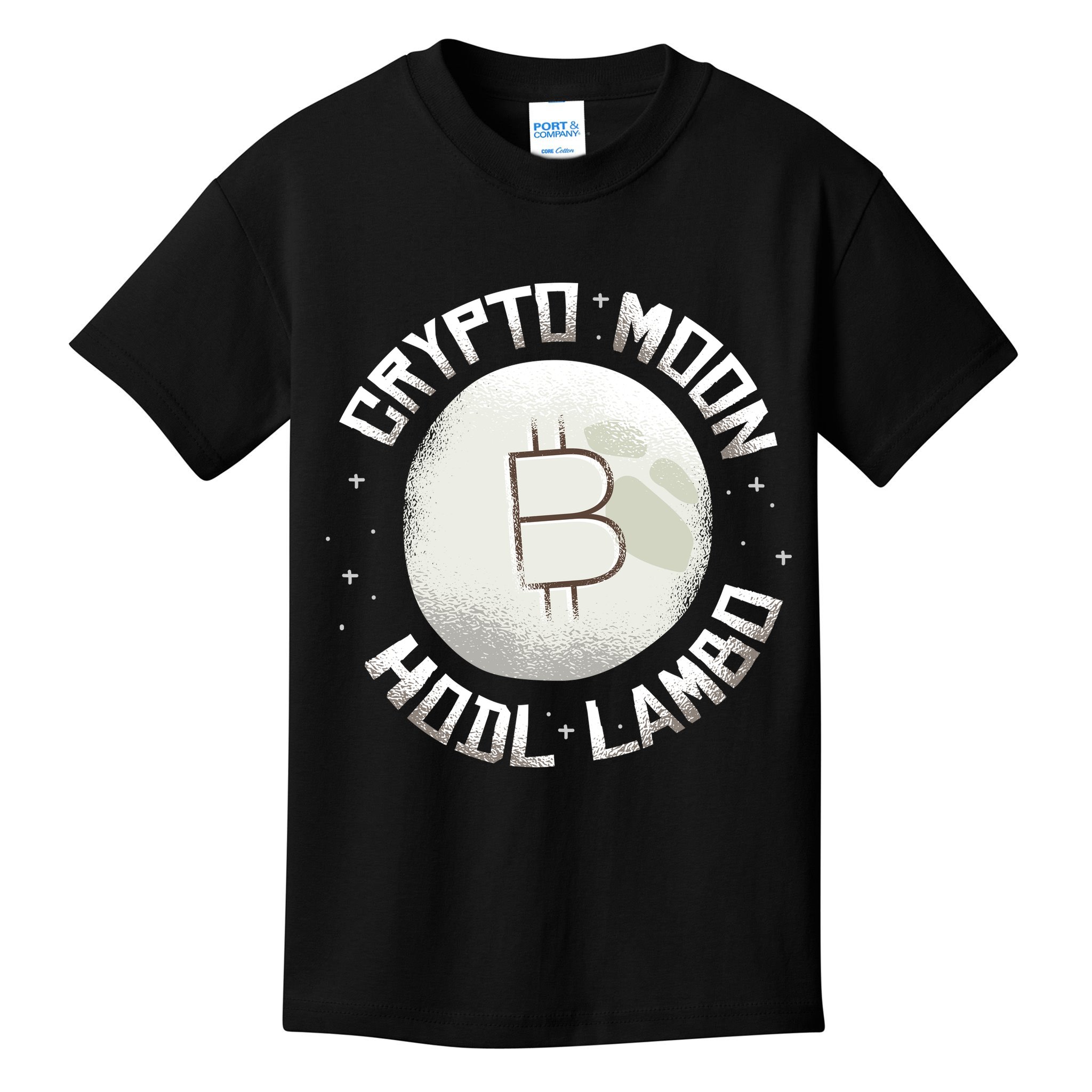 Bitcoin to the Moon Hodl Lambo Crypto Currency Kids T-Shirt