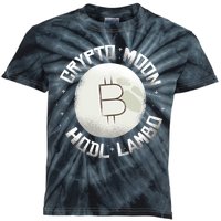 Bitcoin to the Moon Hodl Lambo Crypto Currency Kids Tie-Dye T-Shirt