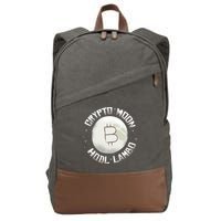 Bitcoin to the Moon Hodl Lambo Crypto Currency Cotton Canvas Backpack