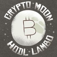 Bitcoin to the Moon Hodl Lambo Crypto Currency Cotton Canvas Backpack
