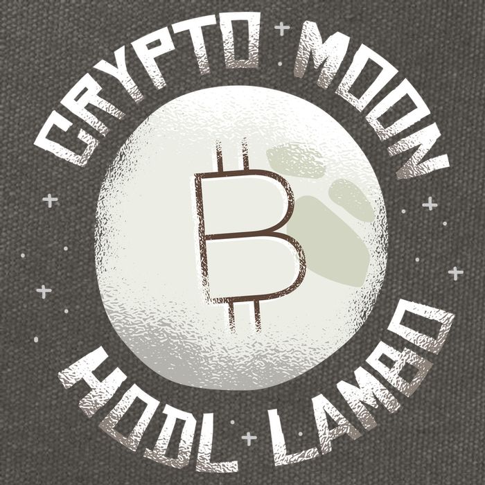 Bitcoin to the Moon Hodl Lambo Crypto Currency Cotton Canvas Backpack