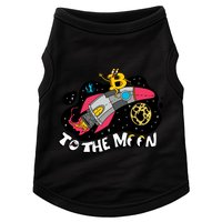 Bitcoin To The Moon Rocket Doggie Tank