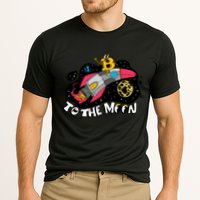 Bitcoin To The Moon Rocket Performance Shirt