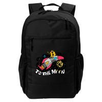 Bitcoin To The Moon Rocket Backpack