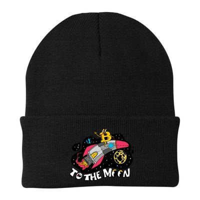 Bitcoin To The Moon Rocket Beanie