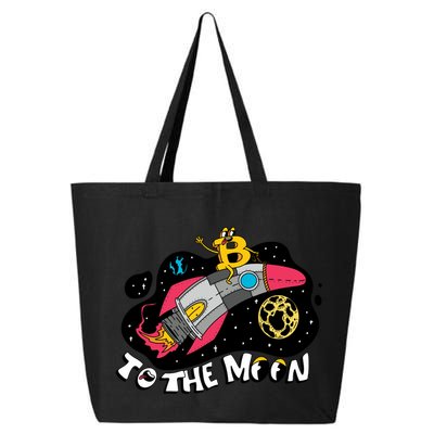 Bitcoin To The Moon Rocket 25L Jumbo Tote