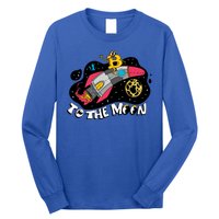 Bitcoin To The Moon Rocket Long Sleeve Shirt