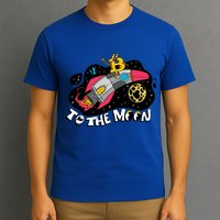 Bitcoin To The Moon Rocket T-Shirt