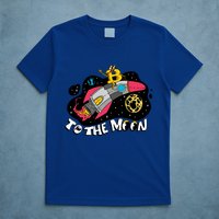 Bitcoin To The Moon Rocket T-Shirt