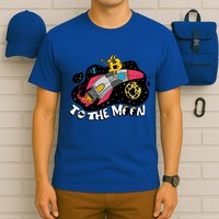 Bitcoin To The Moon Rocket T-Shirt