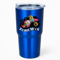 Bitcoin To The Moon Rocket Tumbler