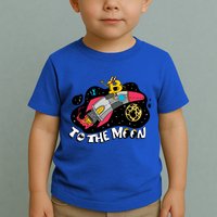 Bitcoin To The Moon Rocket Toddler T-Shirt