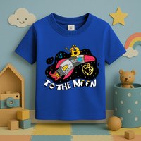 Bitcoin To The Moon Rocket Toddler T-Shirt
