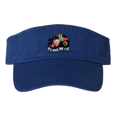 Bitcoin To The Moon Rocket Visor