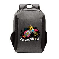 Bitcoin To The Moon Rocket Vector Backpack