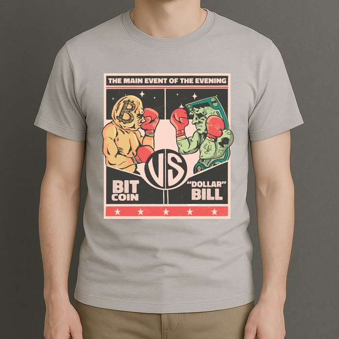 Bitcoin Vs Dollar T-Shirt