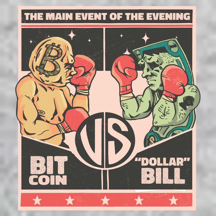 Bitcoin Vs Dollar T-Shirt