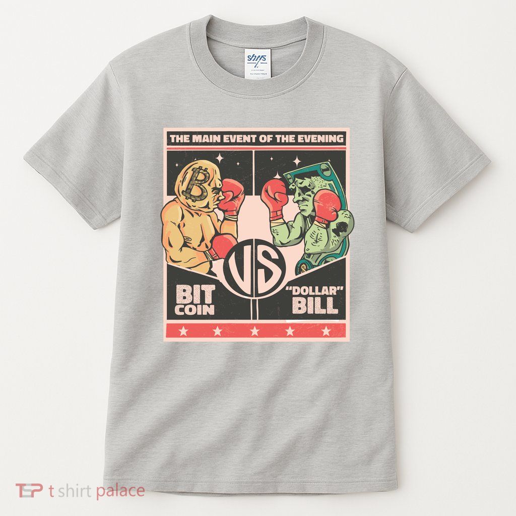 Bitcoin Vs Dollar Tall T-Shirt