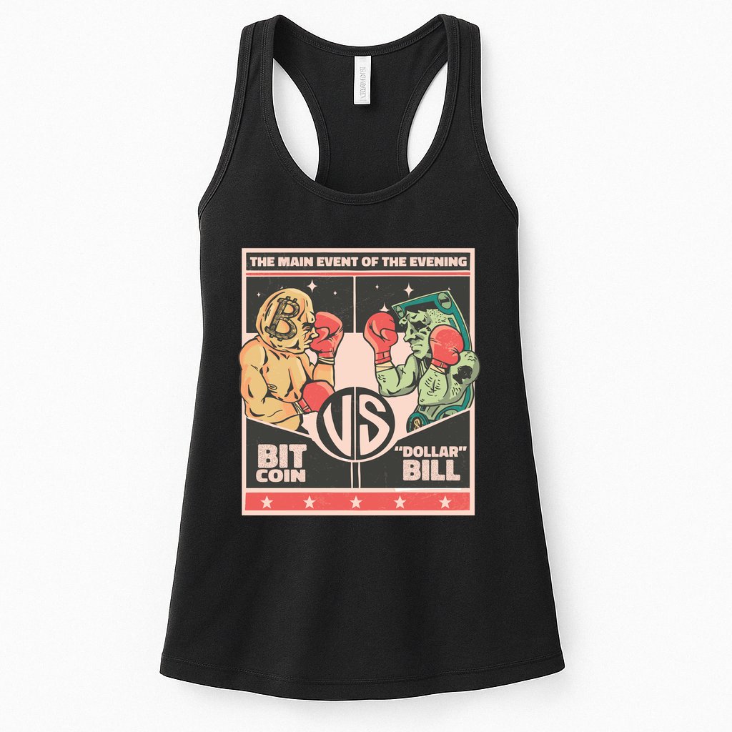 Bitcoin Vs Dollar Womens Tank Top