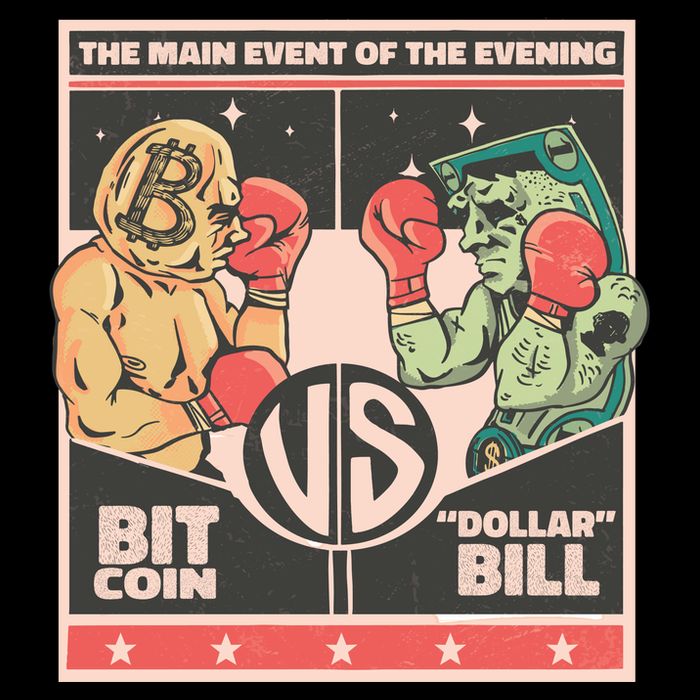 Bitcoin Vs Dollar Baby Bodysuit