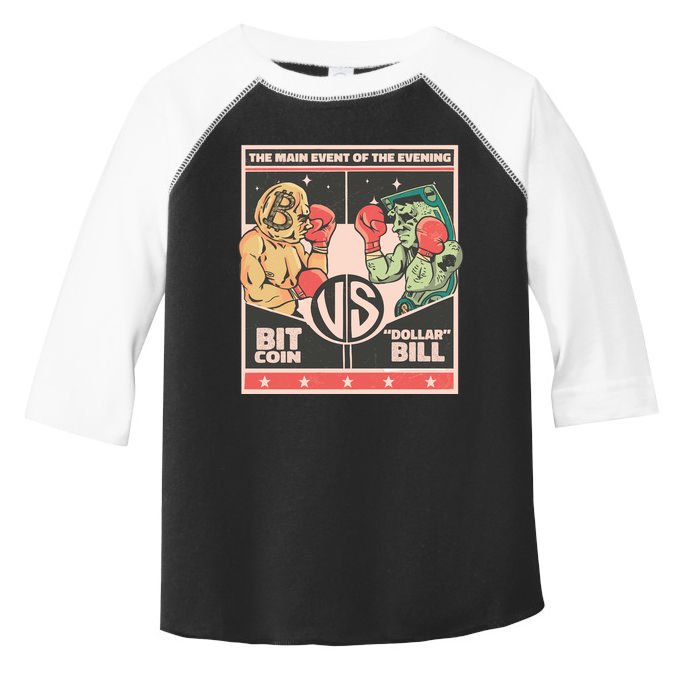 Bitcoin Vs Dollar Toddler Fine Jersey T-Shirt
