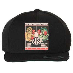 Bitcoin Vs Dollar Wool Snapback Cap