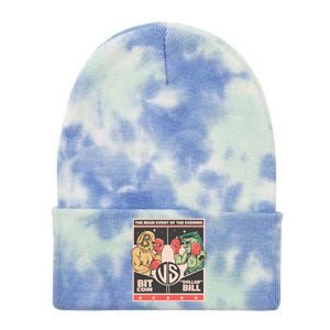 Bitcoin Vs Dollar Tie Dye 12in Knit Beanie